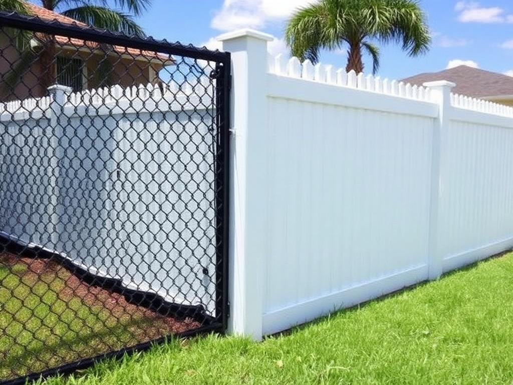 Chain link fence